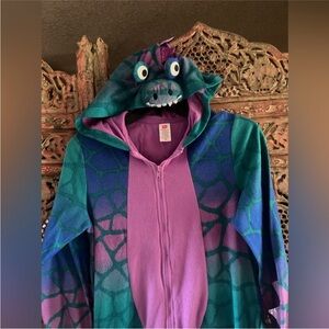 Purple and Green Dinosaur Onesie